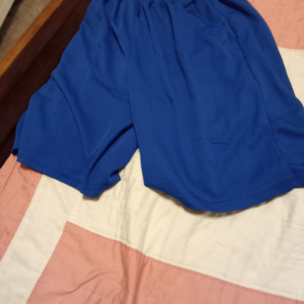 Men blue shorts
